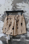 INTO THE EAST 25 Autumn and Winter Silk Flower Shadow Shorts ITE-E1DGSS003KT21PT-QKQ Light Khaki